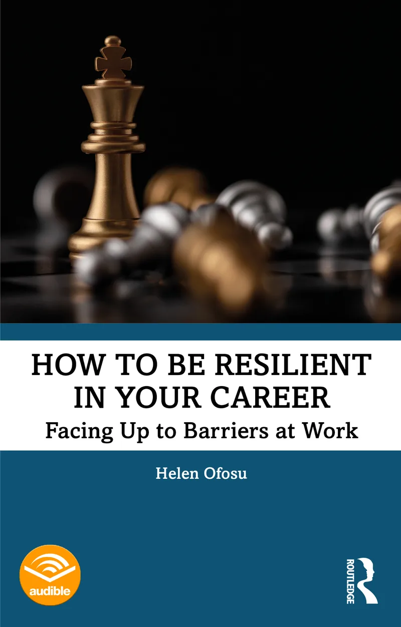 How to be Resilient in Your Career book cover, with Audible logo